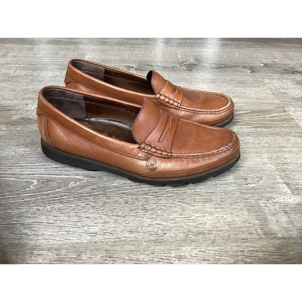 Mephisto Mens 10.5 Ralyx Leather Brown Penny Loafer Comfort Air Relax Portugal
